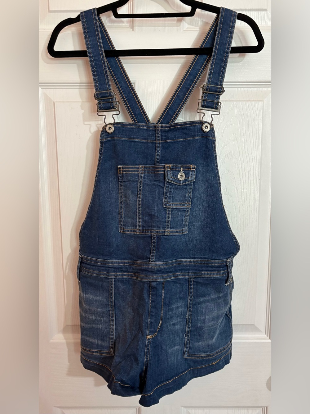 Arizona Jean Company Dark Blue Denim Short Overalls